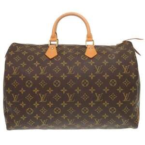 LOUIS VUITTON Authentic Brown Monogram Speedy 40 Bag